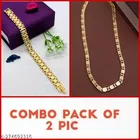 Alloy Chain with Bracelet for Women (Multicolor, Set of 2)