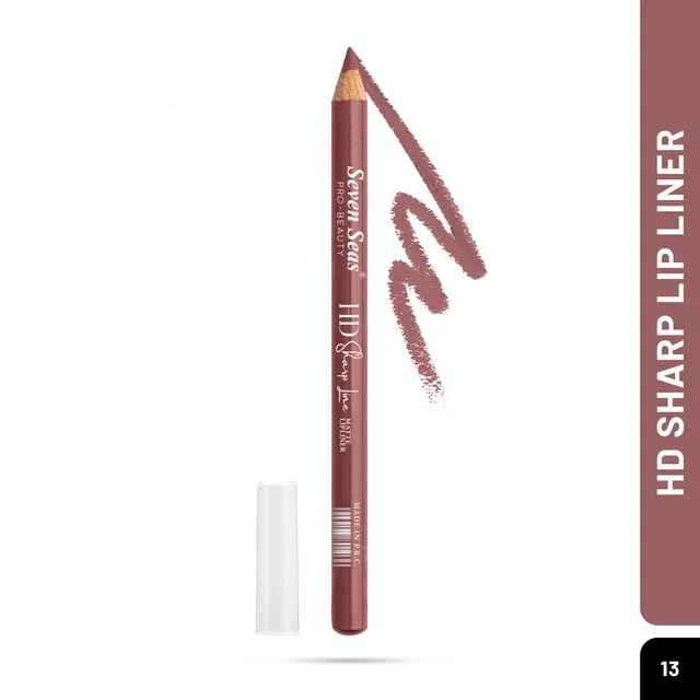 Seven Seas HD Sharp Line Lip Liner, Nude (Free Size)