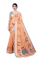 Saree with Unstitched Blouse for Women 