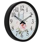 Khatu Craft Circle Clock Butterfly printed 30x30cm