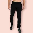 Lycra Nylon Logo Printed Track Pant for Men 
