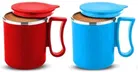 Stainless Steel Coffe Mug, Multicolour, Pack of 3 