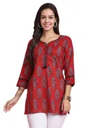 Cotton Printed Top for Women 