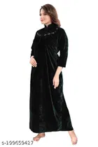 Velvet Nightdress Set for Women 