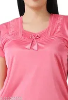 Satin Nightsuit Set for Women 