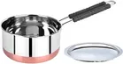 Leroyal Copper Bottom Sauce Pan 16 cm  with Steel Lid(Pack Of 1)
