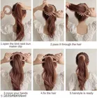 Rubber Birds Nest Hair Clips for Women & Girls 