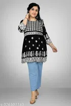 Georgette Chikankari Top for Women 