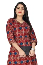 Cotton A-Line Kurti with Pant 