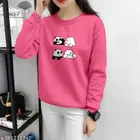 Cotton Round Neck Printed T-Shirt for Women (Pink, XS)
