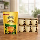 Ceramic Tea & Coffee Cup, Yellow, Pack of 6 