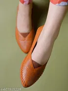 Solid Synthetic Ballerinas for Women 
