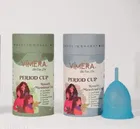 Vimera Silicone Women Menstrual Cups with Pouch (Assorted, S & L) (Pack of 2)