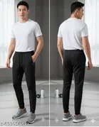 Cotton Pants for Men, Black, Pack of 2 