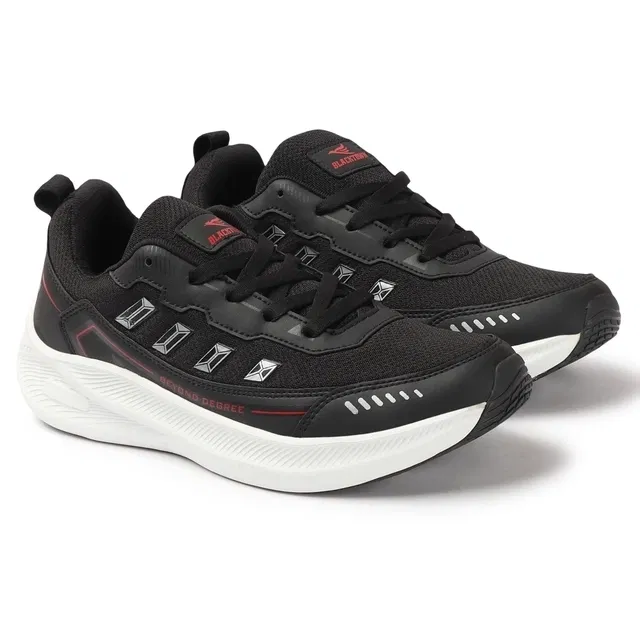 Blacktown Sports Shoes for Men (Black & White, 8)
