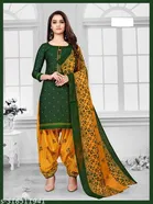 Cotton Printed Salwar Suit for Women 