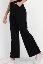 Knitted Poly twill Cargo Trouser / Pant for Women 