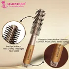 Majestique Ultra Soft Golden Round Hair Brush 
