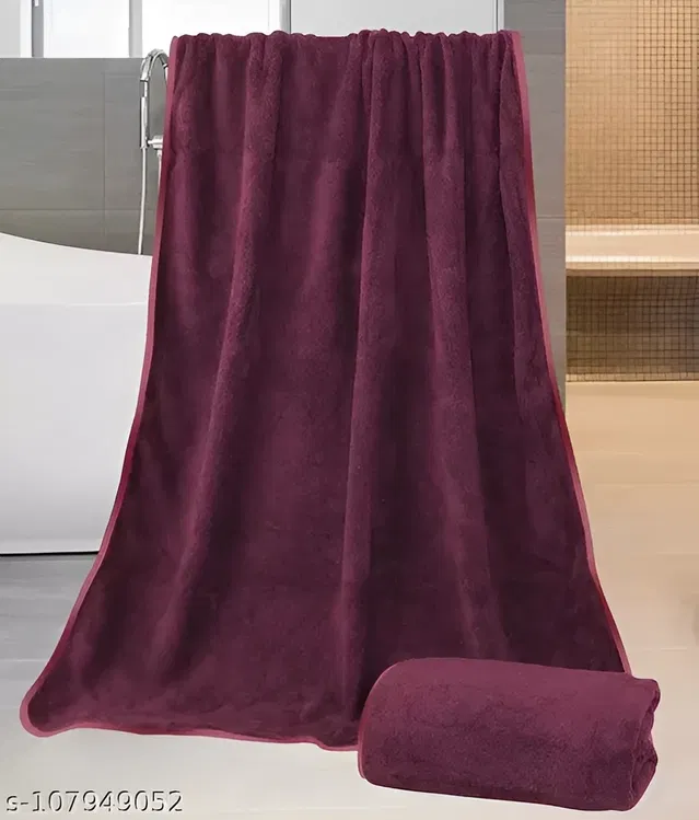 Microfiber Bath Towel (70x140 cm, Maroon)