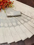 Cotton Linen Zari Woven Saree for Women 