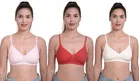 Nylon Bra for Women, Multicolour, Pack of 3 
