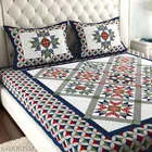 Cotton Queen Bedsheet with 2 Pillow Cover 