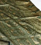 Litchi Silk Zari Woven Saree for Women, Mint Green 