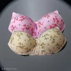 Cotton Printed Bra for Women & Girls, Multicolour, Pack of 3 