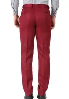 Slim Fit Solid Formal Trouser for Men 