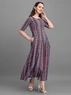 Crepe Printed Anarkali Kurti for Women 