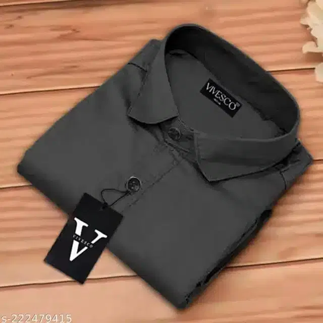 Full Sleeves Shirt for Men (Black, M)