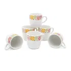 Ceramic Tea & Coffee Cup, White, Pack of 6 