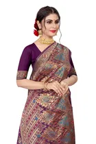 Jacquard Embellished Saree for Women 