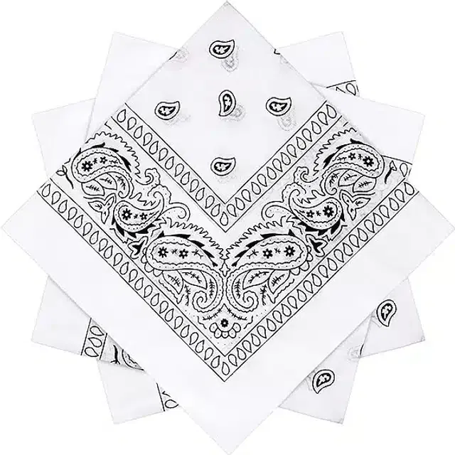 Cotton Blend Handkerchief for Men (Multicolor, Pack of 3)