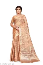 Organza Zari Woven Saree for Women 
