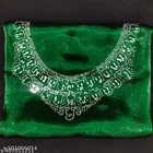 Jimmy Choo Embellished Saree For Women, Green
