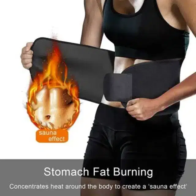 Sweat Belt for Men & Women (Black)