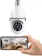 Immutable 2MP HD Bulb Type PTZ Wi-Fi Security Camera [128 GB, 5 Channel]