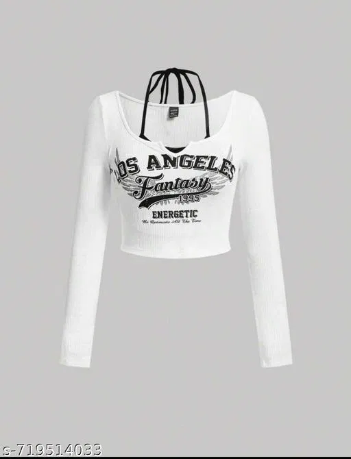 Lycra Top for Women, White (XS)