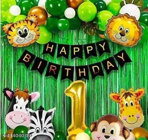 25 Pcs 1st Birthday Decoration kit, Multicolour, Set of 1