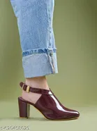 Solid Patent Leather Wedges for Women 