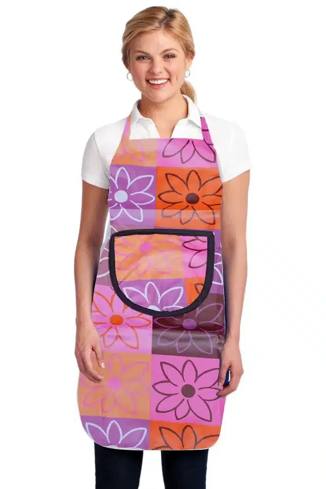 PVC Printed Kitchen Apron (Multicolor)