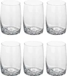 Afast New Designer 300 ml Juicer/ Water Transparent Glasses - Set Of 6