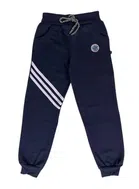 Cotton Blend Self Design Track Pant for Boys (Blue, 3-4 Years)