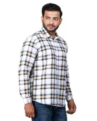 Poly Cotton Full Sleeves Chequered Shirt for Men 