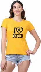 Round Neck Printed T-Shirt for Women 