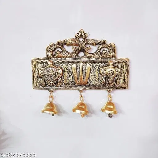Metal Shankh Chakra Door Hanging