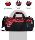 Gear Cross Training, 29L Regular Hand Duffel Bag for Men & Women, Black Orange