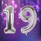 Foil Balloon for Birthday Celebration, No. 19 