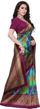 Mysore Silk Printed Saree for Women 